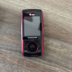 Samsung SGH-A737 - Red and Black ( AT&T ) Cellular Slider Phone - No Back